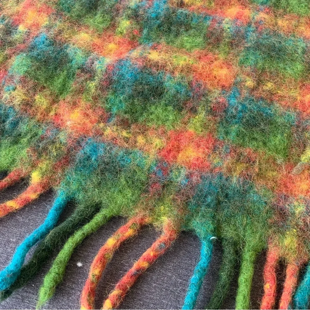 Mackenzie Childs Wool Mohair Blanket Throw